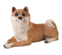 Figurine Taille d'origine Rouge Shiba Inu Sculpture, blanc, S Size