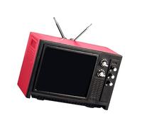 Figurine télévisée ancienne pour collectionneur de maison de poupée, figurine de télévision en plastique pour scènes de jeux de rôle, accessoires d'exposition, figurine miniature de télévision
