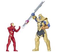 Figurine Thanos vs Iron Man - Avengers Infinity War - Marvel - 2 pierres d'infinité incluses