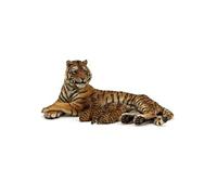Figurine tigresse couchée allaitant