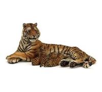 Figurine tigresse couchée allaitant Papo G