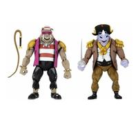 Figurine Tmnt Tortues Ninja Turtles In Time - 2-Pack Pirate Rocksteady & Bebop 18cm