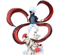 Figurine Tokyo Ghoul Kaneki Ken - Tête interchangeable - 18 cm - Décoration de bureau - Cadeau pour les fans