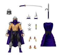 Figurine Tortues Ninja Ultimates Shredder Silver Armor 18 cm - SUPER7 - Accessoires interchangeables - Intérieur