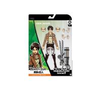Eren Jaeger de Total Anime - Figurine de 16,5 cm avec des Visages interchangeables, des Mains permutables et Une Arme