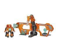 Transformers Playskool Rescue Bots Academy - Robot Secouriste Wedge et Remorque électronique de 11 cm - Jouet Transformable 2 en 1