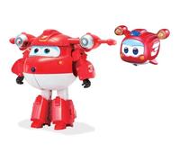 Figurine Transforming Jett Supercharge + Figurine Super Mini Jett - AULDEY - SUPER WINGS - Jouet 3ans+