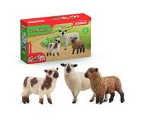 Figurine Trio de moutons, pour enfants dès 3 ans, 5 x 19 x 11 cm - schleich 42660 FARM WORLD