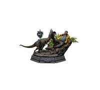 Figurine de collection Iron Studios Figurine UNIVJW69322-10 - Jurassic Park - Dennis Nedry & Dilophosaure Deluxe