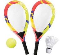 Figurine-Vedes 74612067 - Ensemble de raquettes Jumbo Neon avec volant et balle Multicolore G