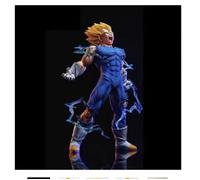 Figurine Vegeta Super Saiyan 2 - 27 cm - Dragon Ball Z - édition collector effet énergie bleue sans boîte