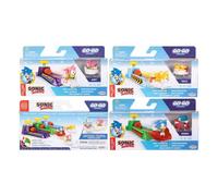 Figurine véhicule Jakks Pacific Sonic - The Hedgehog Go Go Racers Launching ramps mini (x4) Bleu TU