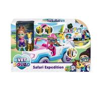 Figurine Vets Squad Safari Expedition - GOLIATH - Yara et sa jeep - Pour enfants à partir de 4 ans
