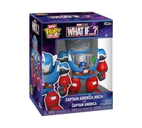 Figurine vinyle Funko Bitty Bots Marvel What If Captain America Mech avec Captain America Pack 2 pièces Bleu/Rouge/Blanc/Gris/Noir