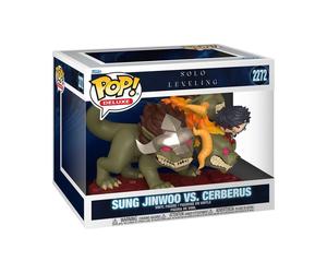 Figurine vinyle Funko POP! Deluxe Solo Leveling Sung Jinwoo vs Cerberus Multicolore
