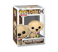 Figurine Vinyle Funko Pop! Pets FUNKO Golden Retriever n°15 11,4 cm assis balle verte Beige clair
