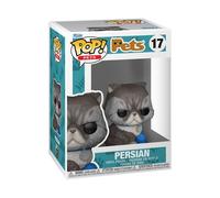 Figurine Vinyle Funko Pop! Pets Persian 9 cm - Sculptée, Collier Bleu, Multicolore