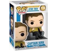 Funko Pop! TV: Star Trek - Cap Captain Kirk in Chair- Figurine en Vinyle à Collectionner - Idée de Cadeau - Produits Officiels - Jouets pour Les Enfants et Adultes - TV Fans