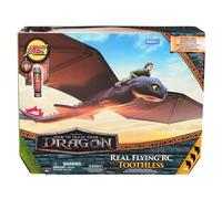 Dreamworks Dragons - How To Train Your Dragon - Figurine Volante Krokmou 76 Cm - Figurine Radiocommandée Avec Ailes Qui Battent Et Queue Réglable - Mouvements Réalistes - Jouet Enfant 4 Ans Et +