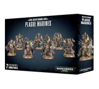 Figurine Warhammer 40k Death Guard Plague Marines vert - TU - GAMES WORKSHOP - 146 pièces - 7 figurines