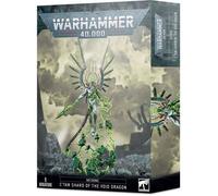 Figurine Warhammer 40k Necron Echarde C'Tan du Dragon du Néant - vert/gris