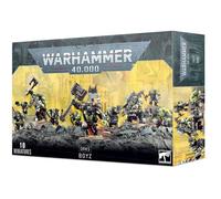Figurine Warhammer 40k Orks Boyz 2021 - Gris/Vert - TU - Games Workshop - 54 pièces, 10 figurines en plastique