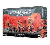 Figurine Warhammer 40k - Space Marine du Chaos Sombre Communion - GAMES WORKSHOP - 5 figurines en plastique noir