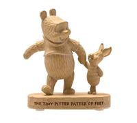 Figurine - WIDDOP - DI2067 - Winnie l'Ourson et Porcinet - 12 cm - Résine marron