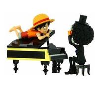 Banpresto Figurine Monkey D. Luffy & Brook – World Collectable Log Stories – 8 cm, Multicolore