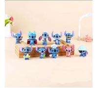 Figurine - YIBUJIAZU - Lilo & Stitch - Décoration Maison - Cadeaux Noël - 10pcs Multicolore