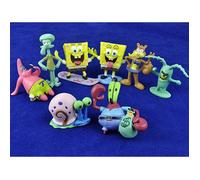 Figurine-YIBUJIAZU Lot De 8 Poupées Du Film Bob L'Éponge, 5cm, Objets De Collection De Fans, Décorations De Bureau