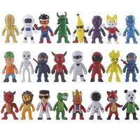 Figurine - YIBUJIAZU - Stumble Guys - Lot de 24 - 2,6 pouces - Multicolore