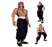 Figurine Yujiro de l'anime Yujiro - 19 cm - Figurine d'homme musclé - Version dommage de combat - Modèle articulé - Fait à la main - Cadeau de collection - Décoration de bureau