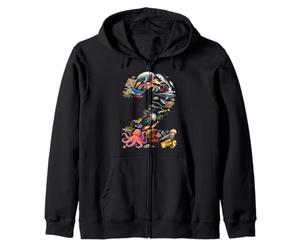 Figurines 2 Ans pour 2ème Anniversaire Animaux de la mer Océan Numéro 2 Sweat à Capuche