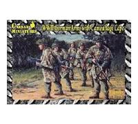 Figurines 2ème Guerre Mondiale : Fantassins Allemands avec toile de camouflage 1944-1945 Caesar Miniatures G