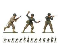 Airfix – Ensemble de figurines A02703V Infanterie américaine 2e GM, 14 figurines non peintes