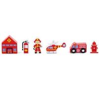figurines à jouer pompiers à 6 voix