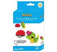 Figurines à monter Nanoblock Pokémon Chenipan & Pokéball Multicolore G