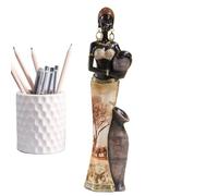 Figurines africaines Décorations pour la maison, Ornements artisanaux de style africain - Résine pour ornements afro-américains | Pièce d'art africain élégante, décor africain sophistiqué,