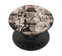 Figurines allégoriques Dark Academia de la Rome Antique PopSockets PopGrip Adhésif