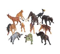 Figurines Animaux De La Jungle, 12 Pièces, Jouets Animaux Du Zoo Sauvage, Ensemble De Jeu Réaliste Pour Garçons Et Filles