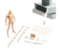 Figurines articulées flexibles de 15 cm - Modèle de mannequin de dessin léger et articulé avec base pour croquis, peinture, dessin, artistes