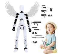 Figurines articulées mobiles, mobile multi-articulée - Figure imprimée en 3D - Jouet mobile multi-articulations, jouet de bureau de style mécanique pour adultes et