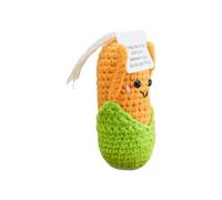 Figurines au Crochet - les jouets de bureau émotionnels en forme de maïs avec une carte,Crochet source d'inspiration - Pour femmes, hommes, filles, garçons, amis, étudiants, collègues et professeurs