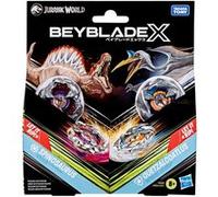 Figurines Beyblade X Jurassic World Collaboration Spinosaurus contre Quetzalcoatlus Multicolore E