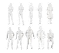 Figurines blanches à l'échelle 1:50, maquette architecturale, échelle humaine, HO, plastique, 10 pièces
