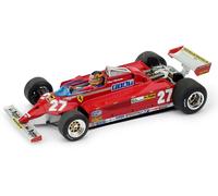 FIGURINES BRUMM 1/43 F1 FERRARI 126CK VILLENEUVE 1981 MONTECARLO MODÈLE STATIQUE