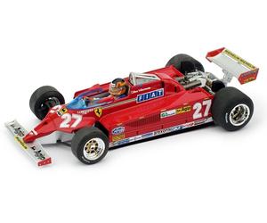FIGURINES BRUMM 1/43 F1 FERRARI 126CK VILLENEUVE 1981 MONTECARLO MODÈLE STATIQUE