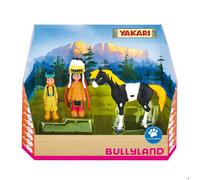 Bullyland – Set de figurines Yakari, 3 personnages – peintes à la main, sans PVC – multicolore
