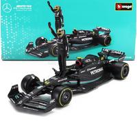 FIGURINES BURAGO 1/24 MERCEDES GP F1 W14 HAMILTON 2023 MODÈLE STATIQUE DIECAST